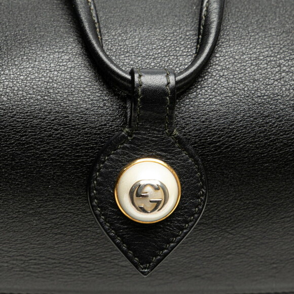 GUCCI Black Leather Backpack main image 5